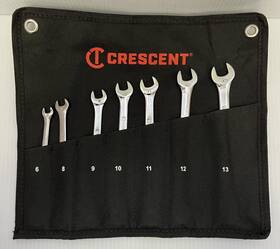 Crescent 037103327130 Ma6 Ccwsrmm7 7pcs 12 Point Metric Combination Wrench Set With Pouch