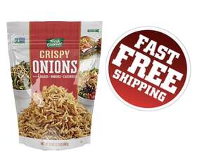 Dealwake 744759926593 Fresh Gourmet Crispy Crunchy Original Onions For Burgers Salads Casseroles 24 Oz