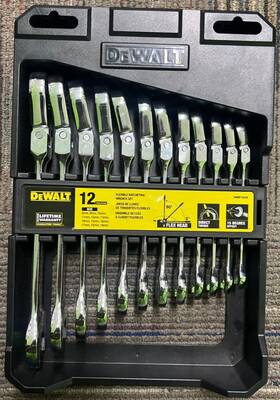 Dewalt 076174192292 12pc Mm Flexible Ratcheting Wrench Set 8mm-19mm