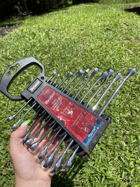 64-020 Duralast 10 Pc Combination Wrench Set Metric 17 18 19mm