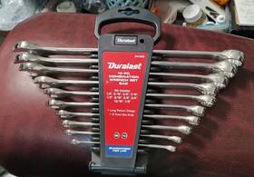Duralast 64-025 10-pc. Combination Wrench Set 12-point Box Ends Excellent Cond