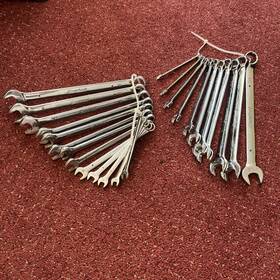 64-055 Duralast Combination Wrench Set Sae And Metric 2 Sets 7-19mm 1/4 - 7/8