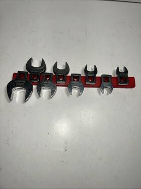Duralast 64-400 Metric Crowfoot Wrench Set 10 11 13 14 15 17 18 22 Mm. - 8 Piece