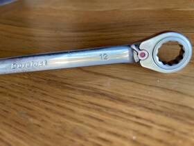 79-212 Duralast 12mm Polished Chrome 12 Point Ratcheting Wrench - Lifetime Guaranty