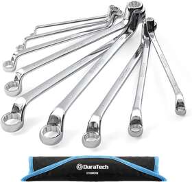 Duratech 695634972405 Offset Box Wrench Set Metric 9-piece 6-23mm 75-degree Cr-v Steel Organi