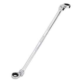 Duratech 820909692089 14 15mm Extra Long Flex-head Ratcheting Wrench Metric Cr-v Steel