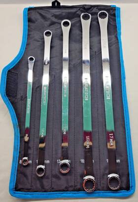 Dtelw05m Duratech Metric 5-piece Extra Long Wrench Set Double Box End