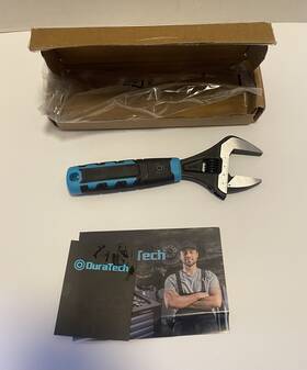 Dtwajw08 Duratech 8 Inch Wide Opening Adjustable Wrench