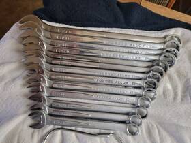 Ndm59 Easco & 1 Napa Vintage 13pc Usa Combination Wrench Set Metric 17-32mm 12-pt Exc