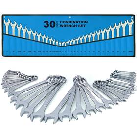 Efficere 858574007853 30-piece Ultimate All-purpose Combination Wrench Set In Roll-up Pouch Sae 1
