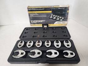 7740126 Evercraft Napa 8 Piece Sae Crowfoot Set 3/8-11/16 With Case