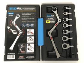 38105 Exo-fit Metric Ratcheting Wrench Set - 9 Piece