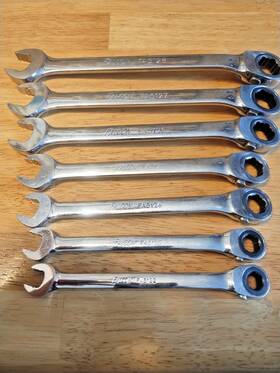 Falcon Fa5122-fa5128 Combination - Dual Drive Ratcheting 7 Wrench Set