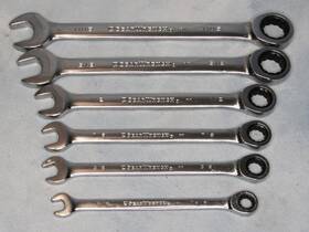 Gearwrench 099575122095 6 Piece Sae Combination Racheting Wrench Set 5/16 Inch To 11/16