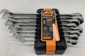Gearwrench 099575376917 8pc Metric Reversible Combination Ratcheting Wrench Set Gwd8rrwmm