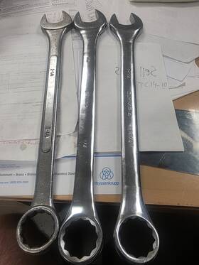 Gearwrench 099575817359 1-1/4 Inch Long Combination Wrenches All 3 Pcs 2 Are Exc Cond. Olympia 15