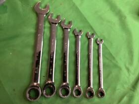 5145621 Gearwrench Ratcheting Combination Wrench Set 6 Pc. Sae Lot