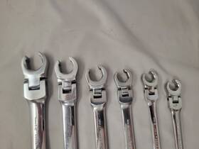 81692 Gearwrench 6pcs Double Flex Gearbox Metric Set - Silver