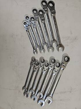 85141 Gearwrench Flex-head Ratcheting Wrench Set Sae / Metric 14 Piece