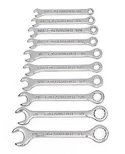 86560 Gearwrench 10 Piece Sae Midget Combination Wrench Set