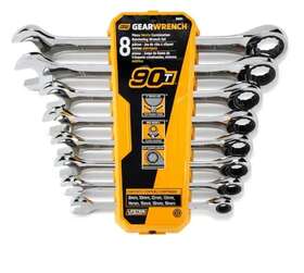 Gearwrench 86694 90-tooth Metric Ratcheting Combination Wrench Set - 099575086694