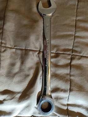 9619m Gearwrench 19mm Chrome Steel Ratcheting Combination Reversible Wrench