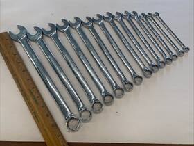 Bn4341 Gearwrench Set Of 14 Chrome 12pt Combination Metric Wrenches 8mm - 22mm
