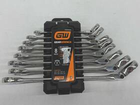 Gwd8frwsae Gearwrench 8 Piece Sae Flex Head Ratcheting Wrench Set