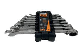Gwd8rrwsae Gearwrench 8pc Sae Reversible Combination Ratcheting Wrench Set