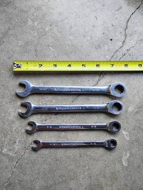 Tv-228725 Gearwrench 4 Piece Sae Ratcheting Wrench Set 9/16 1/2 3/8 And 5/16 Inch