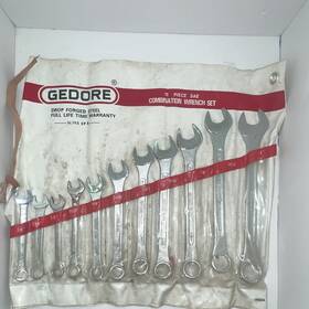 Gedore 14/iii 11pc Sae Combination Wrench Set 3/8-1in Roll Pouch Drop Forged