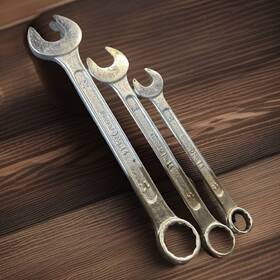 Gedore 581259 Combination Wrench Set By Of 3 Metric Sizes 12 14 And 17 India Made