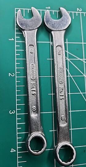 Gedore No17 No.14 And No.17 Wrench Set 8mm / 9mm Drop Forged Combination Moto Kit India