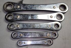 General Tools Dtrrw05s Ratcheting Wrench Set 1/4 Inch To 7/8 Double Box End