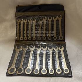 62090 Globemaster No 18 Piece Midget Wrench Set Box And Open End