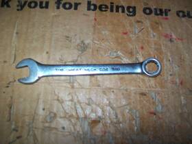 Co2c Great Neck Vintage Co2 7/16 Combination Wrench 12 Point Drop Forged