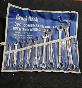 Co9k Great Neck 9 Pc. Combination Wrench Set