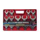 Grip 14 Pc 1 2 Jumbo Crowfoot Wrench Set Sae 097257901501