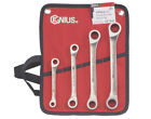 Gw-7504s Genius Tools Piece Stainless Steel Sae Double Box Ratcheting Wrench