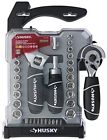H4pcsts Husky Combination Adjustable Wrench And Socket Tool Set