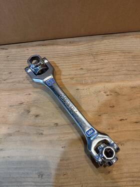 Hhpwsw2 Hart 8-in-1 Sae Socket Wrench Chrome Molybdenum Cr-mo Steel