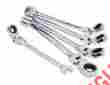Hfrw5pcsae Husky 12 Point Sae Flex Ratcheting Wrench Set 5pc Combination Full Polish