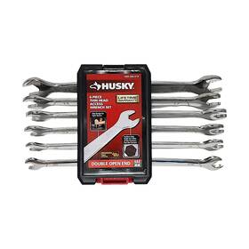 1005 Husky 037103339607 6-piece Thin Head Access Wrench Set Metric Sae Double Open End Hand