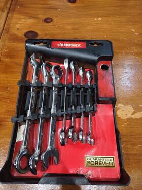 Husky 037103340412 Ratcheting Wrench Set 7- Peice
