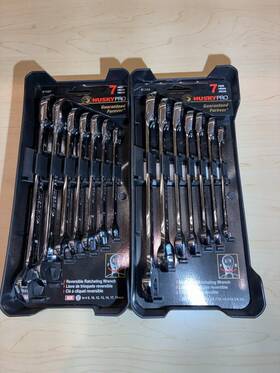 Husky 037103367389 Pro 14 Piece Ratcheting Combination Wrench Set Sae/mm