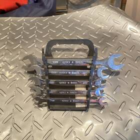 34515 Husky 5pc Metric Combination Double Open End Wrench Set Full Polish Made In Usa