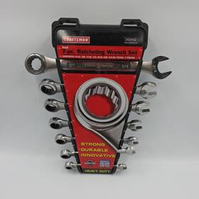 Husky 714994424420 Craftsman 42442 Sae 7 Piece Ratcheting Wrench Set Heavy Duty Read