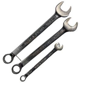 71538 Husky 71533 Sae Combination Wrench Set 3/8 11/16 Inch 3pc Chrome Used Good