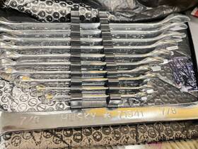 71541 Husky 11 Pcs Combination Chrome Vanadium Wrench Set And Holder T12