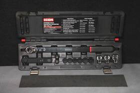 58396 Icon 193175438638 Extended Reach Ratcheting Serpentine Belt Tool Kit 5/8 Inch